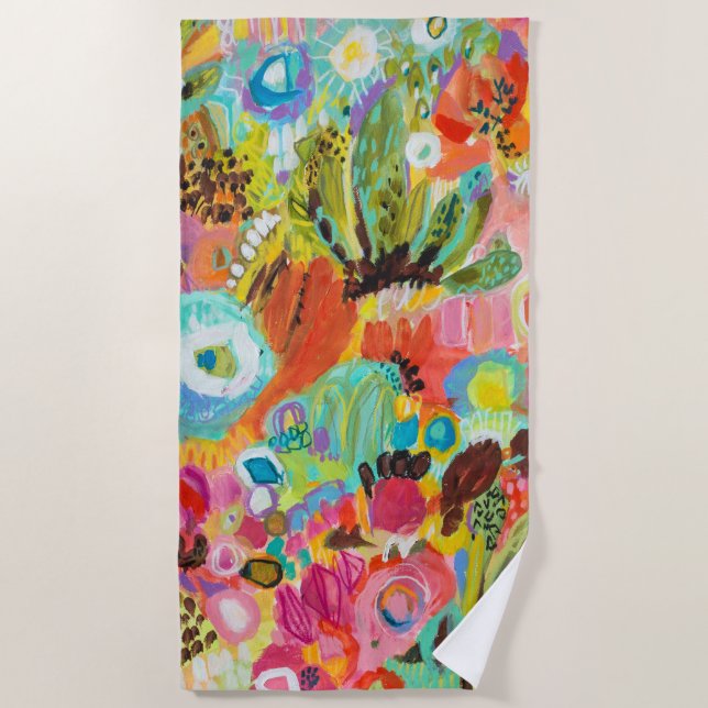 Love to Travel I Beach Towel (Front)