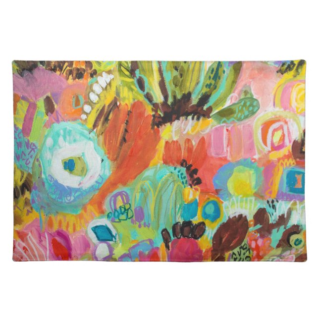 Love to Travel I Cloth Placemat (Front)