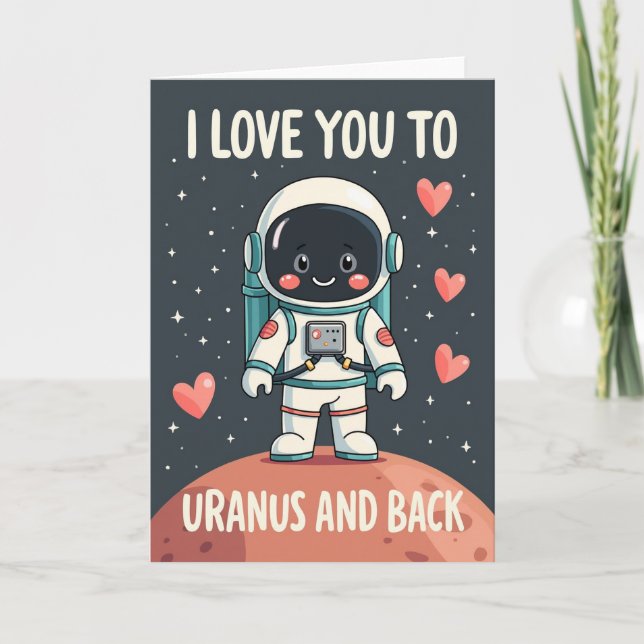 Love To Uranus And Back Card (Front)