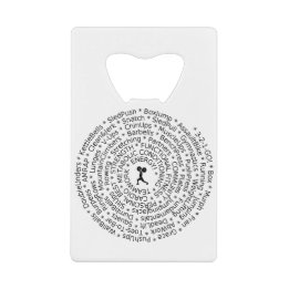LOVE TO WORKOUT - Crossfit-Inspired Design Credit Card Bottle Opener