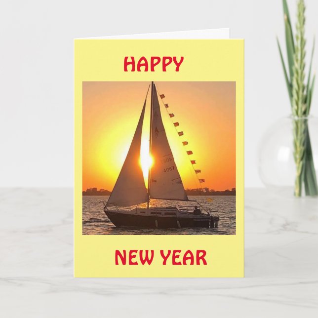 ***LOVE TO YOU** & CELEBRATING TOO! NEW YEAR HOLID HOLIDAY CARD (Front)