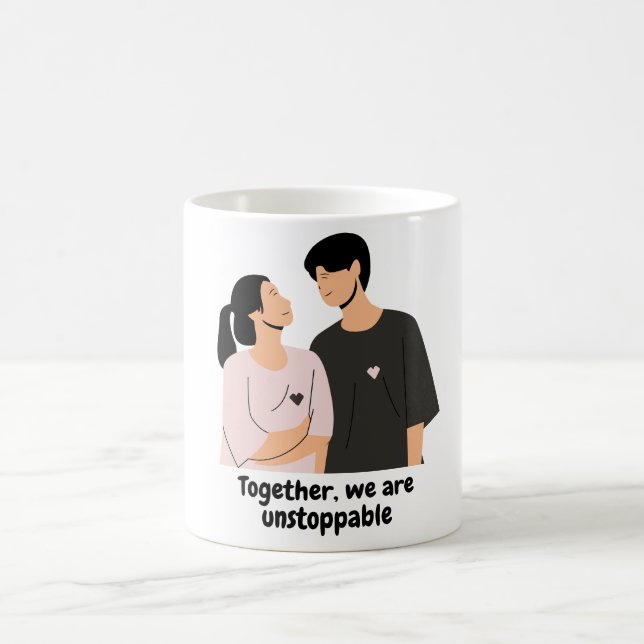 Love to you him her valentine coffee mug (Center)