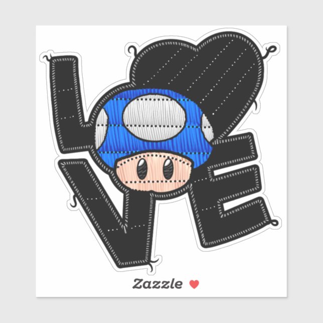 Love Toad - Blue Sticker (Sheet)