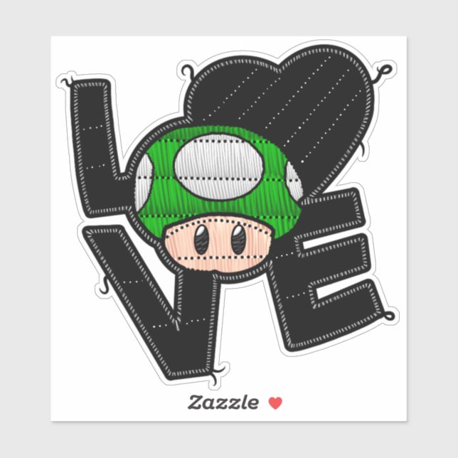 Love Toad - Green Sticker (Sheet)