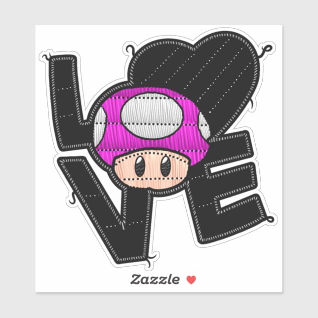 Love Toad - Pink Sticker (Sheet)