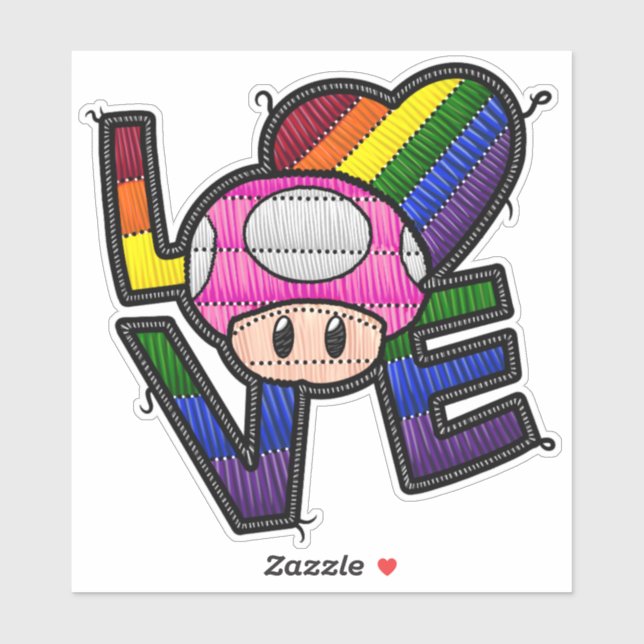 Love Toad - Rainbow Sticker (Sheet)