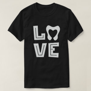 LOVE Tooth Heart Dentistry Dentist Valentine's day T-Shirt