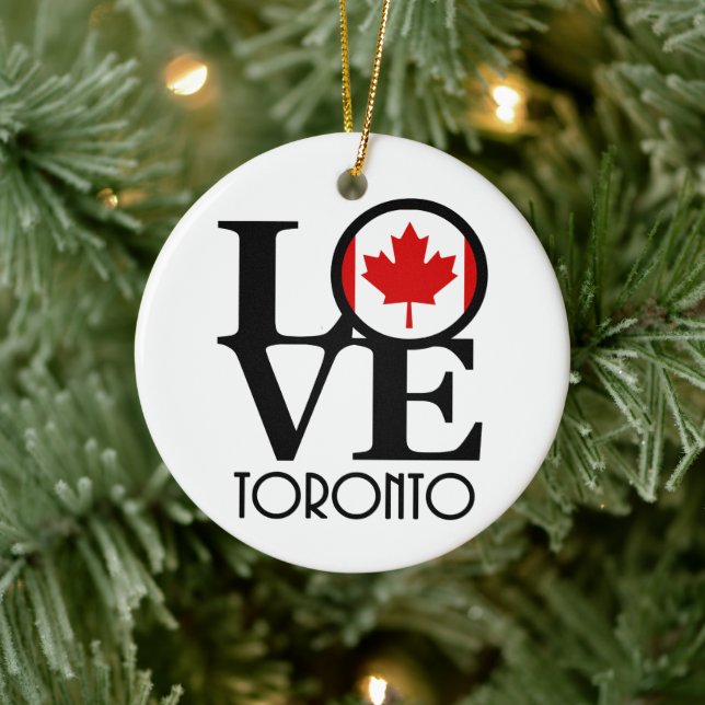 LOVE Toronto Ceramic Ornament (Tree)