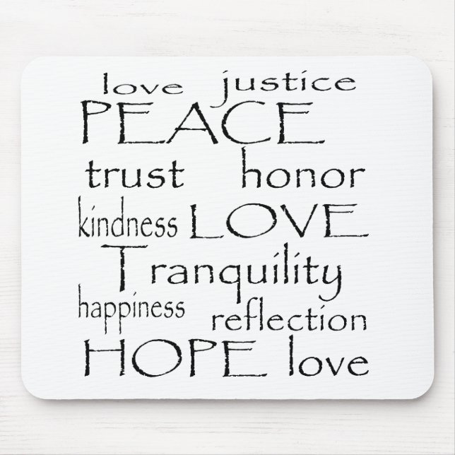 Love Tranquility Mouse Pad (Front)