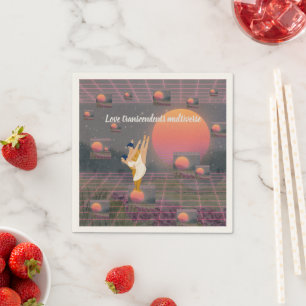 Love Transcends Multiverse Napkins