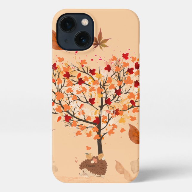 Love tree autumn iPhone case (Back)
