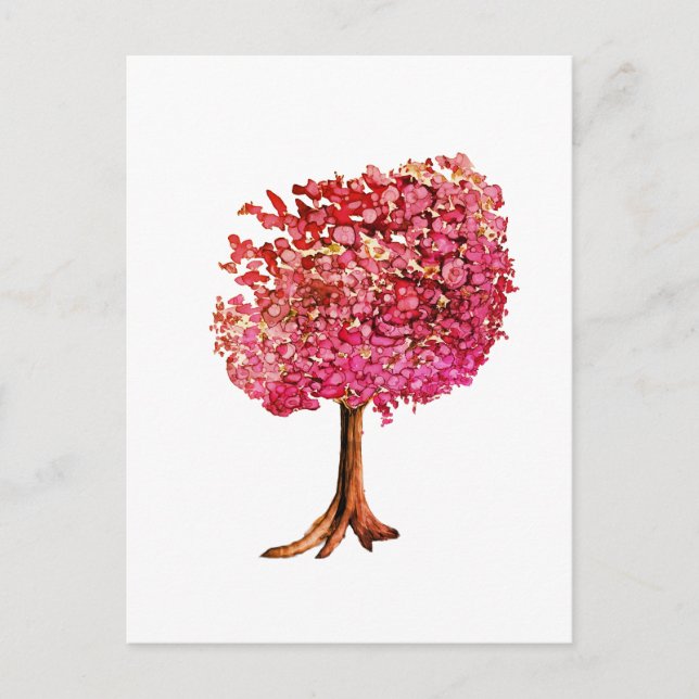 Love Tree Cherry Blossom Postcard (Front)