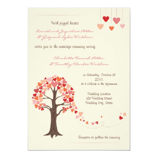 Love Tree Wedding Invitations 8