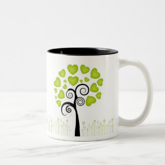 Love Tree Two-Tone Coffee Mug
