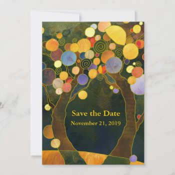 Love Trees Art Nouveau Wedding Save The Date by BridalHeaven at Zazzle