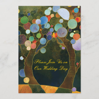 Love Trees(in Blue): Formal Wedding Invitations