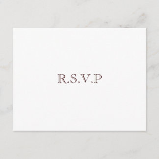 Love Trees(in White): Wedding RSVP Invitations
