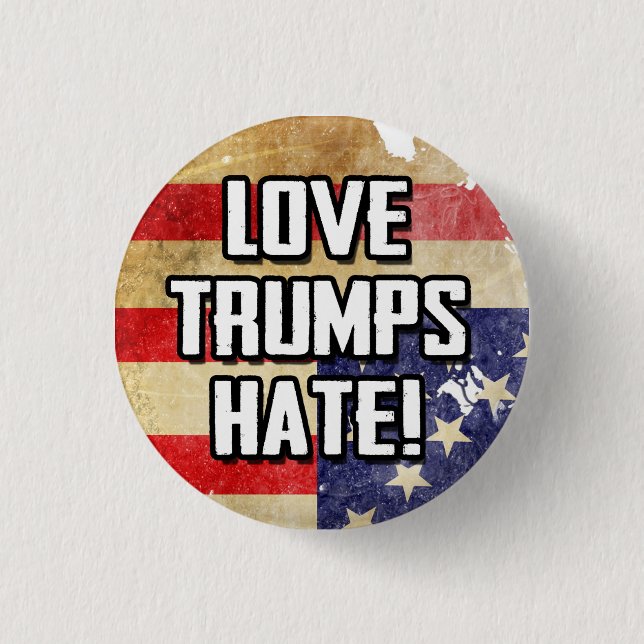 Love Trumps Hate Button (Front)