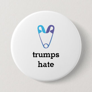Love Trumps Hate Safety Pin Button