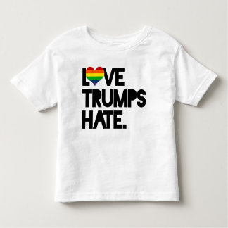 Love Trumps Hate Toddler T-shirt