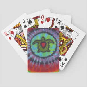 Love Turtles Tie Dye Bicycle Playing Cards