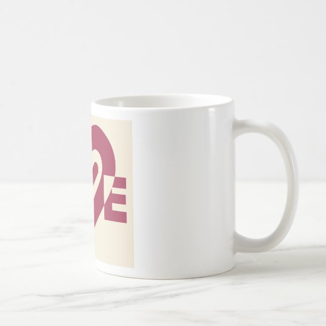 Love Two-Tone Wine Purple Coffee Mug (Right)