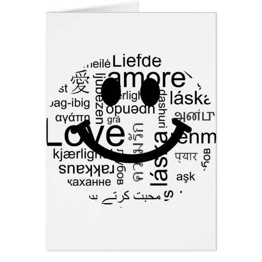 Love typography cards (Front)