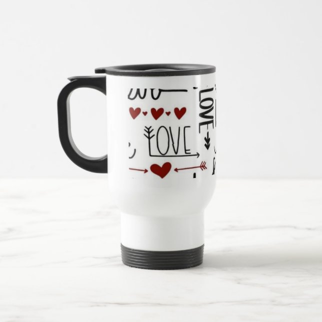 Love Typography Coffee Mug (Left)