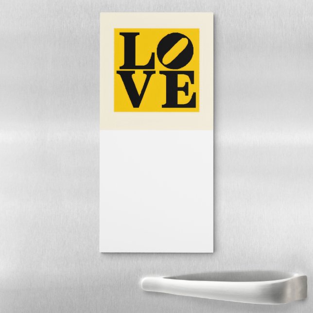 Love Typography Magnetic Notepad (In Situ)