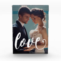 Love Typography Photo and Name Photo Block