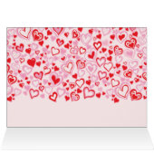 Love U diamond heart red & purple card (Inside Horizontal (Top))