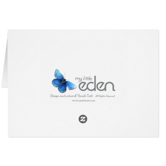 Love U diamond heart red & purple card (Back Horizontal)