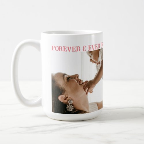 Love U Mom Custom 2 Photo Coffee Mug 