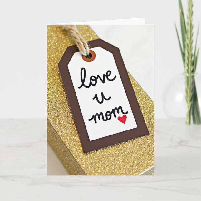 Love U Mom Gift Card (Front)