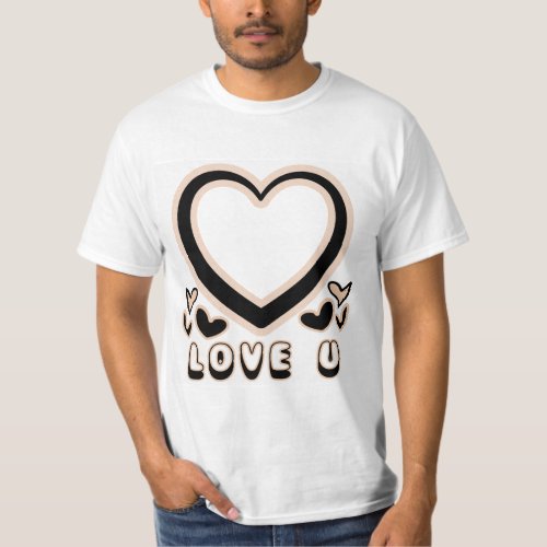 LOVE U Teddy Bear T_Shirt