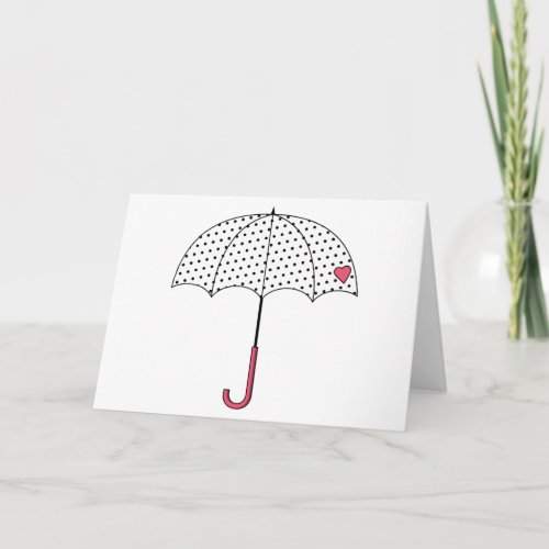 Love Umbrella Card