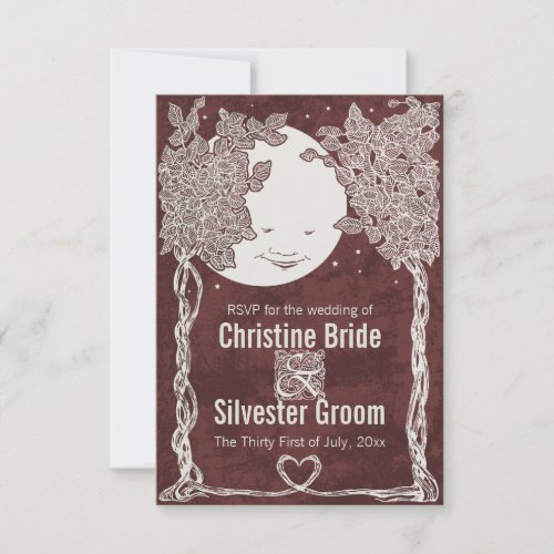 Love Under the Stars, 3.5x5 RSVP Custom Announcement