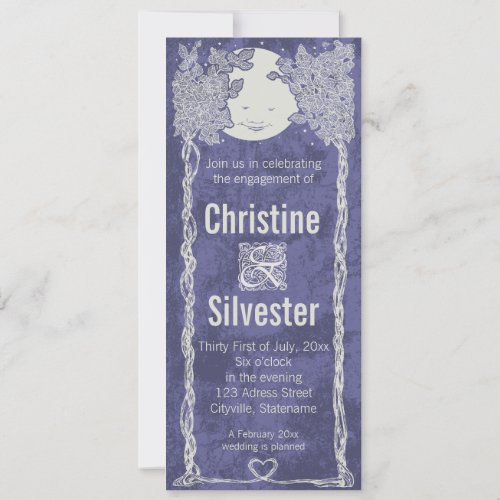 Love Under the Stars, engagement Personalized Invites