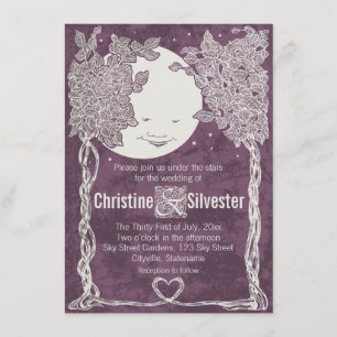 Love Under the Stars, wedding Invitation