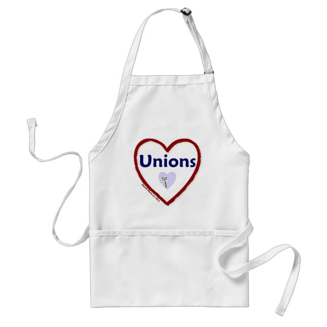 Love Unions Adult Apron (Front)