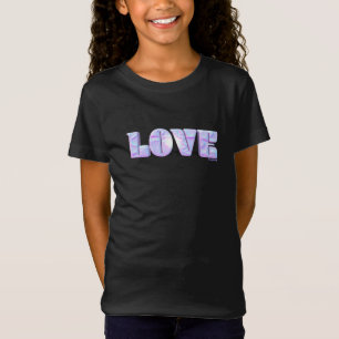 LOVE Unique 3D Modern Graphic, Cool Black T-Shirt