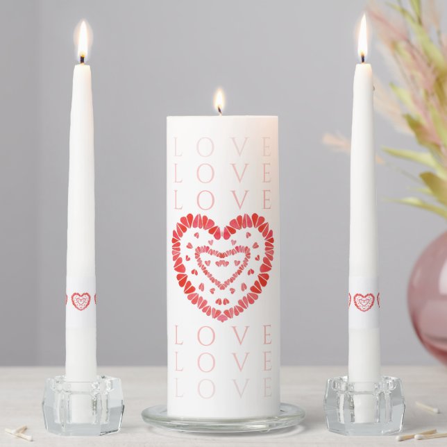 LOVE Unity Candle Set (In Situ)