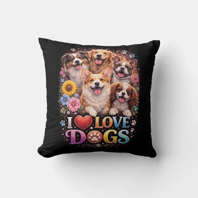 Love Unleashed Throw Pillow (Front)