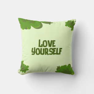 Love Ur Self Positive Affirmation Throw Pillow