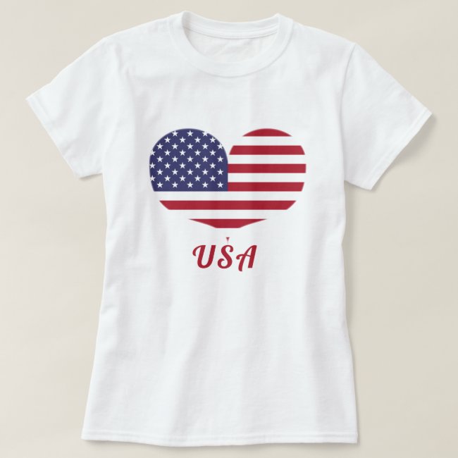 Love USA | Heart Shaped American Flag