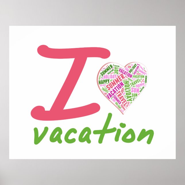 Love vacation poster (Front)