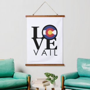 LOVE Vail Colorado Hanging Tapestry