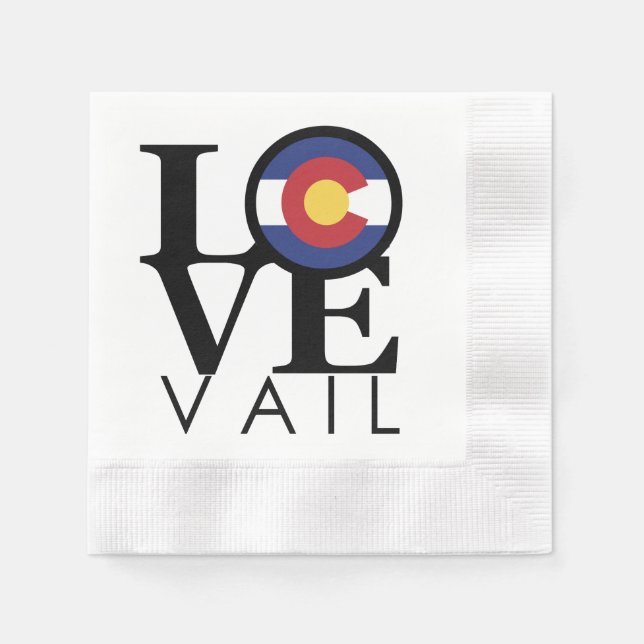 LOVE Vail Napkins (Front)