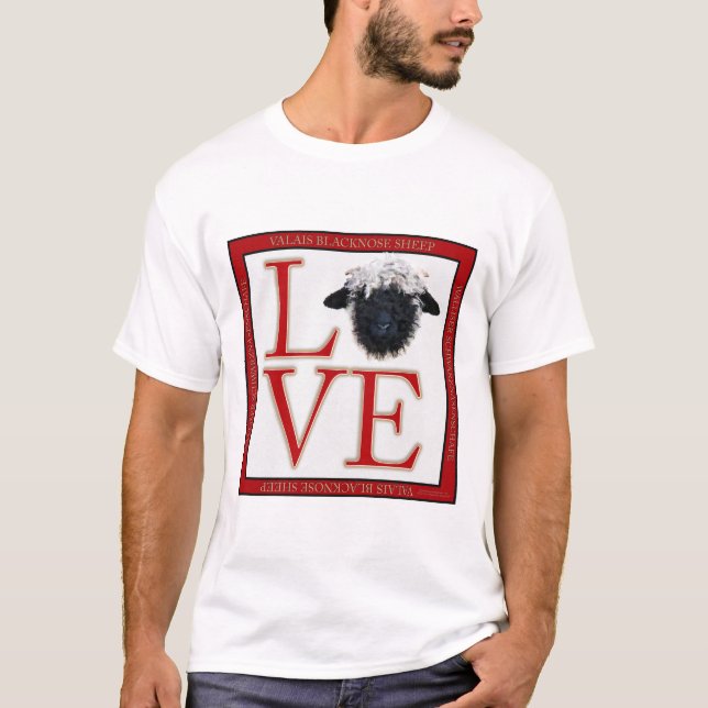 Love Valais Blacknose Sheep T Shirt (Front)
