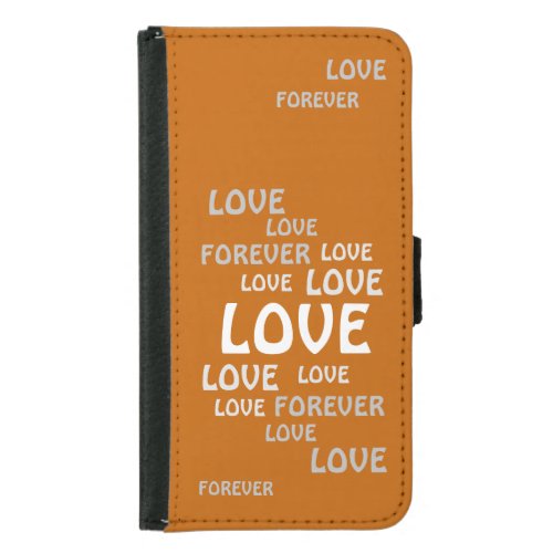 LOVE VALENTINE BIRTHDAY ANNIVERSARY WEDDING GIFT SAMSUNG GALAXY S5 WALLET CASE